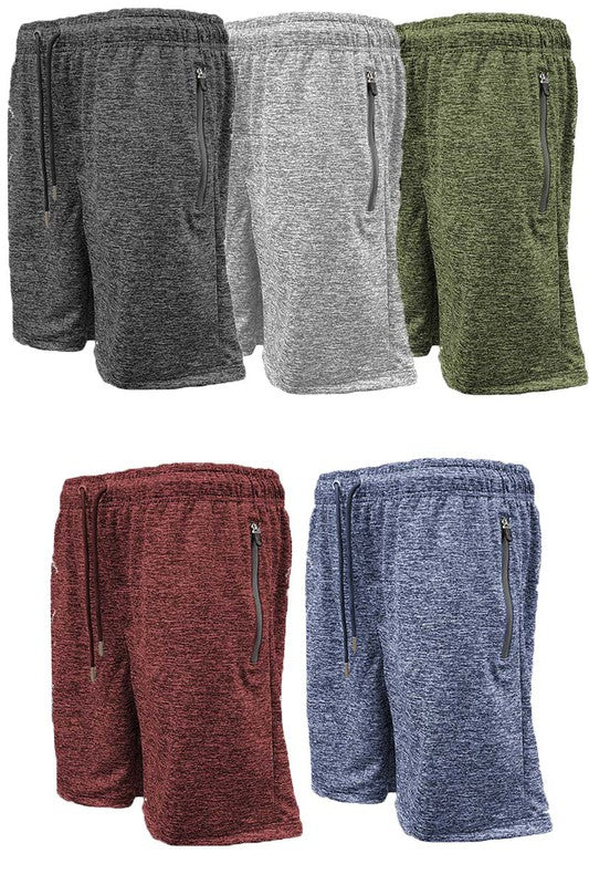 Marbled Active Running Shorts - 5 Color Options - Up To 3XL