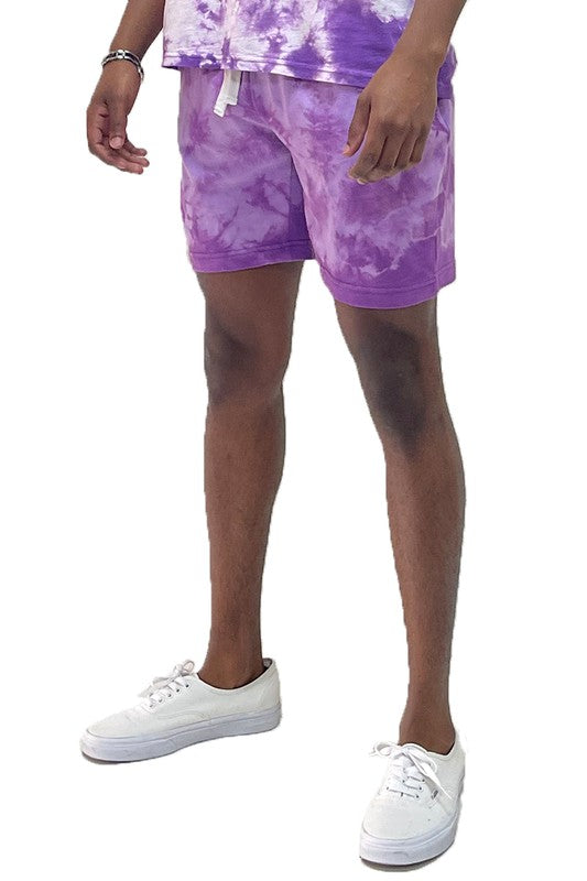 Cotton Tye Dye Sweat Shorts - 5 Color Options - Up To 3XL