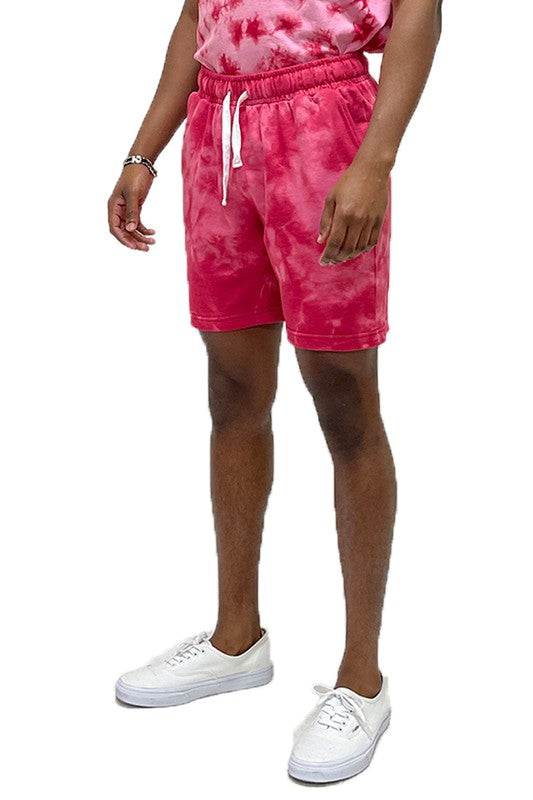 Cotton Tye Dye Sweat Shorts - 5 Color Options - Up To 3XL