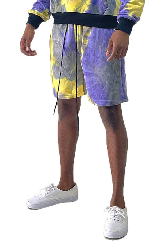 Men's Tye Dye Sweat Shorts - 6 Color Options - Up To 3XL