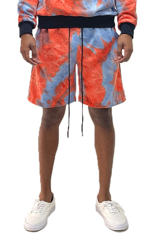 Men's Tye Dye Sweat Shorts - 6 Color Options - Up To 3XL