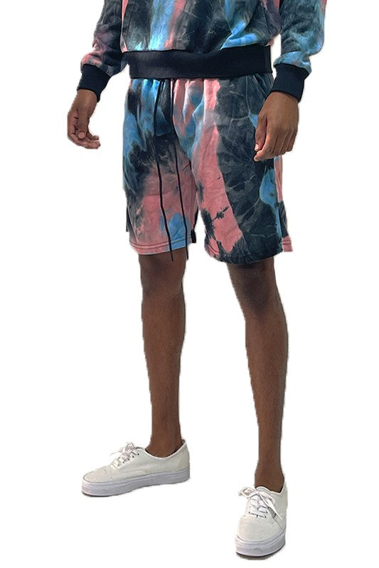 Men's Tye Dye Sweat Shorts - 6 Color Options - Up To 3XL