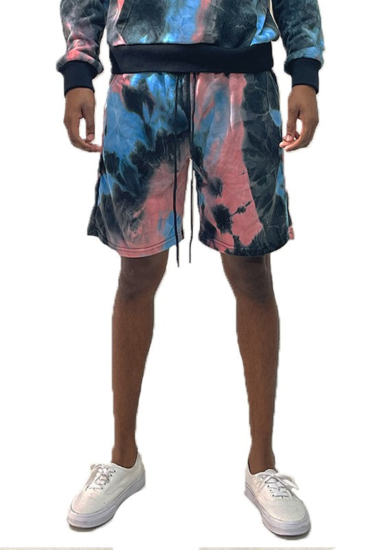 Men's Tye Dye Sweat Shorts - 6 Color Options - Up To 3XL