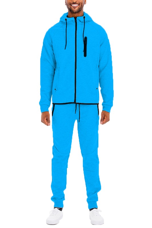 Mens Full Zip Sweat Pant Sweat Set - 16 Color Options, Up To 3XL