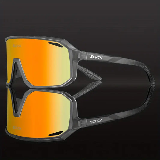 SCVCN Cycling/Sports Glasses - Charcoal Frames - Multi Lens