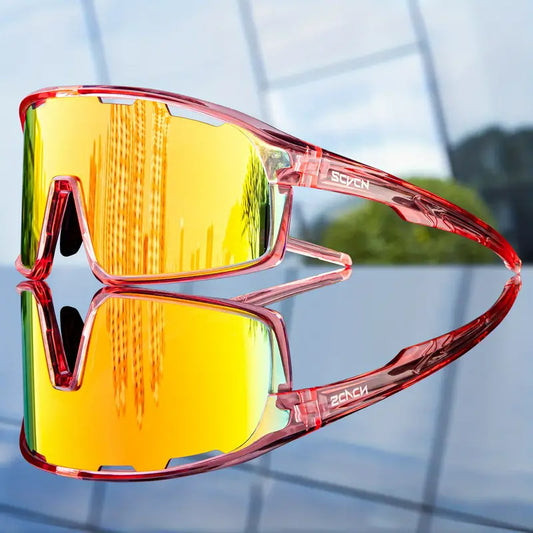 SCVCN Cycling/Sports Glasses - Salmon Frames