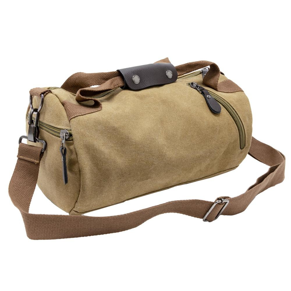 16 Inch Canvas Duffle Bag  Tan