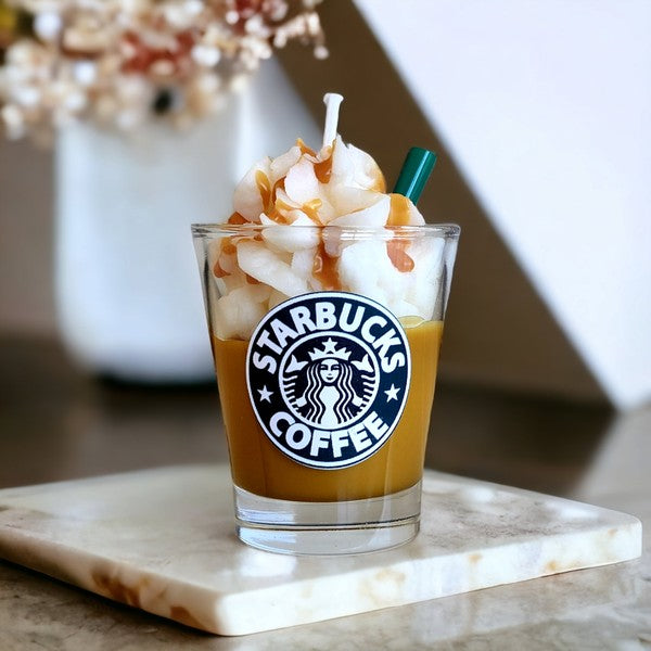 Starbucks Coffee themed scented soy wax candle - 8 Fragrance Options