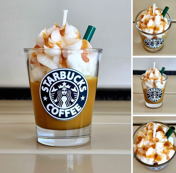 Starbucks Coffee themed scented soy wax candle - 8 Fragrance Options