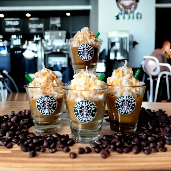 Starbucks Coffee themed scented soy wax candles - 8 Fragrance Options