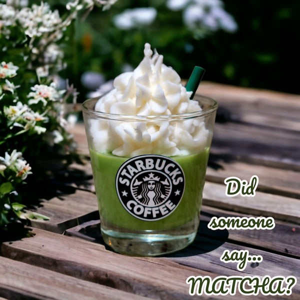 Starbucks Coffee Cafe Matcha Latte Candle