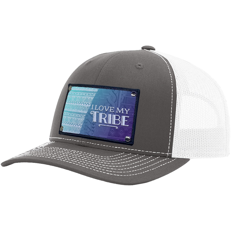 I Love My Tribe - Charcoal & White Hat/Baseball Cap