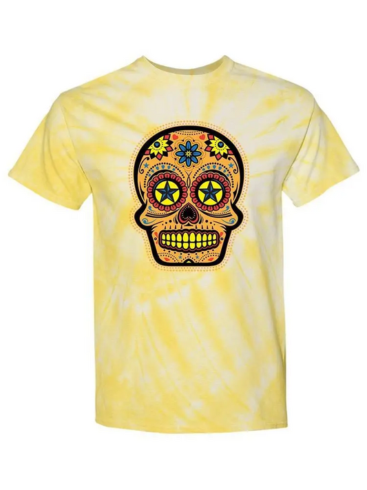 Colorful Skull Tie-Dye Cyclone