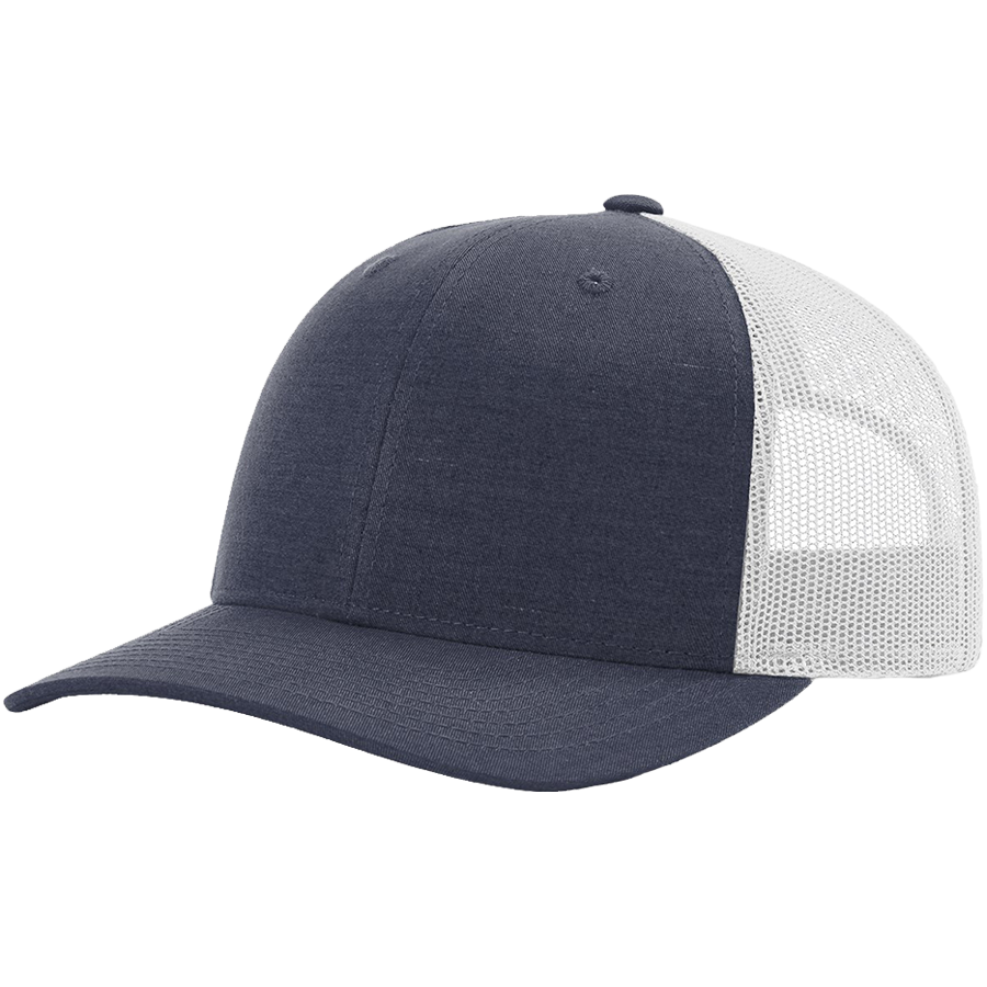 Hot Mess Heather Navy & Silver Trucker Hat