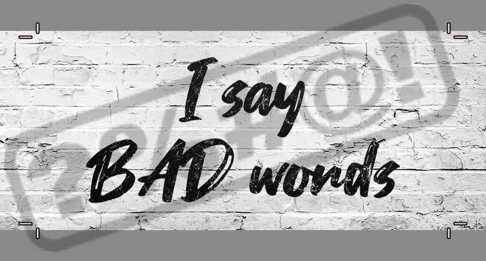 I Say Bad Words Charcoal Trucker Hat/Baseball Cap