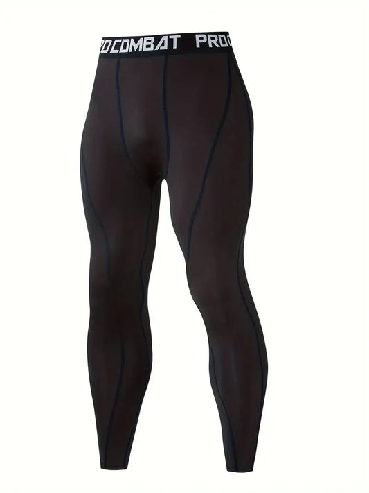 Men's Performance Compression Leggings-Black