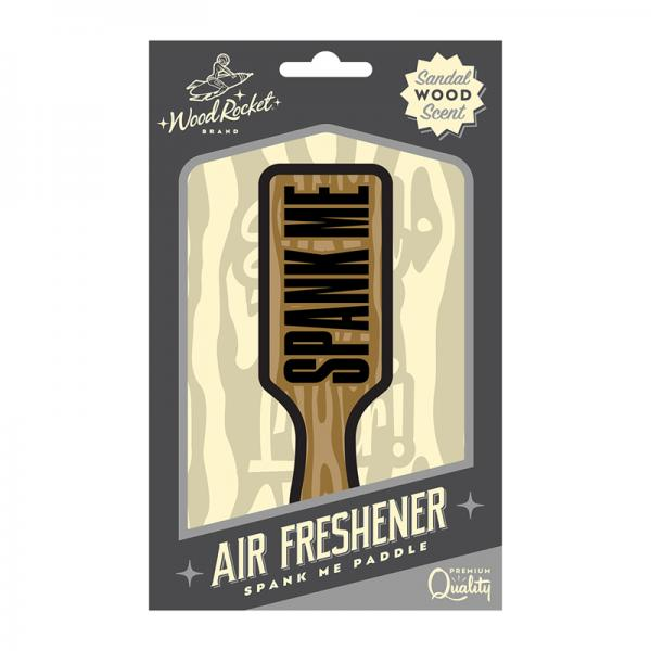 Wood Rocket Air Freshener Spank Me Paddle - Sandalwood Scent for Car, Locker, and Closet