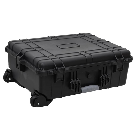 1 Piece VidaXL Wheeled Flight Case - Black