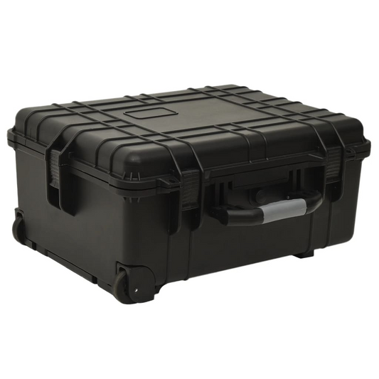 1 Piece VidaXL Wheeled Flight Case - Black