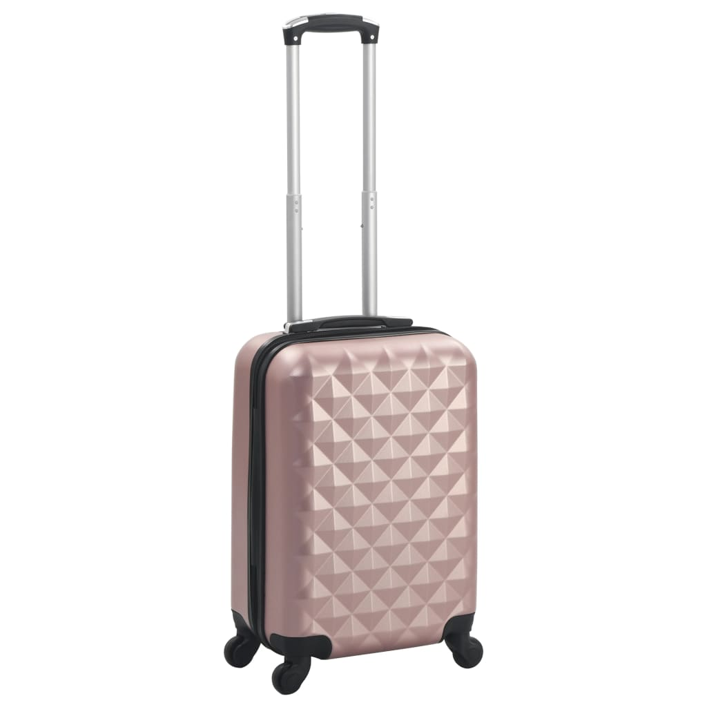 1 Piece VidaXL Hardcase Carry-On Trolley Rose Gold ABS