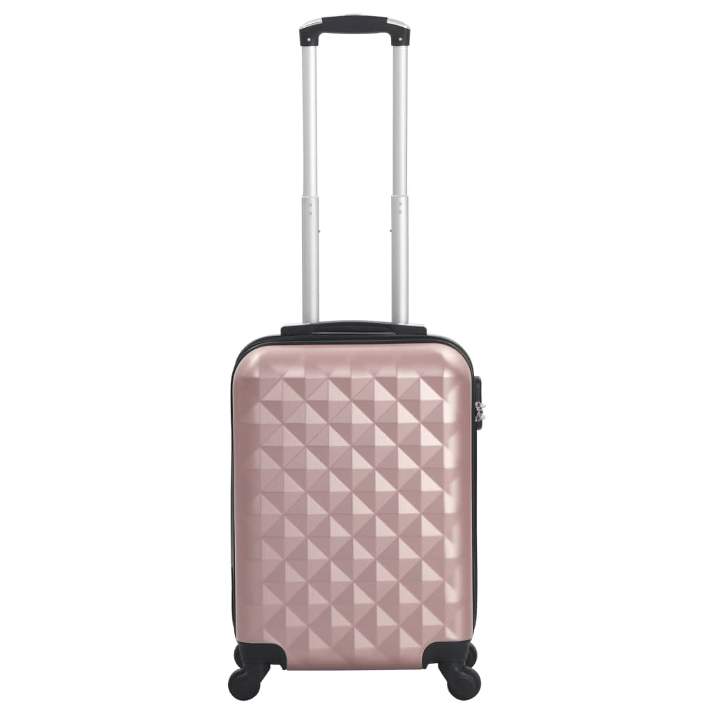 1 Piece VidaXL Hardcase Carry-On Trolley Rose Gold ABS