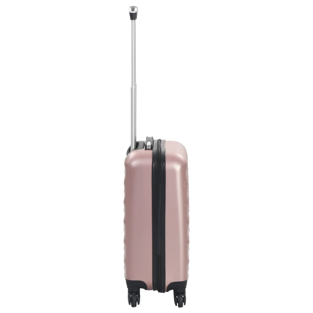 1 Piece VidaXL Hardcase Carry-On Trolley Rose Gold ABS