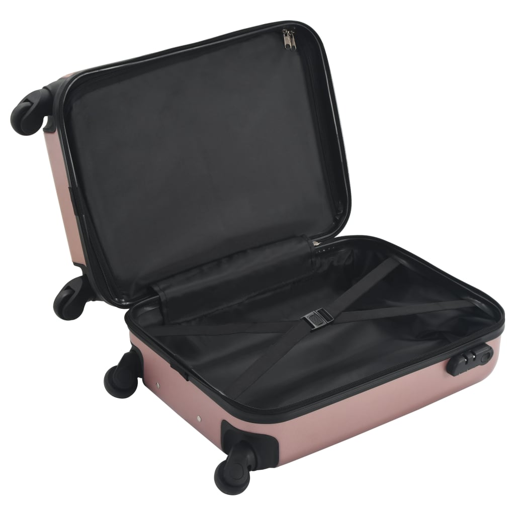 1 Piece VidaXL Hardcase Carry-On Trolley Rose Gold ABS