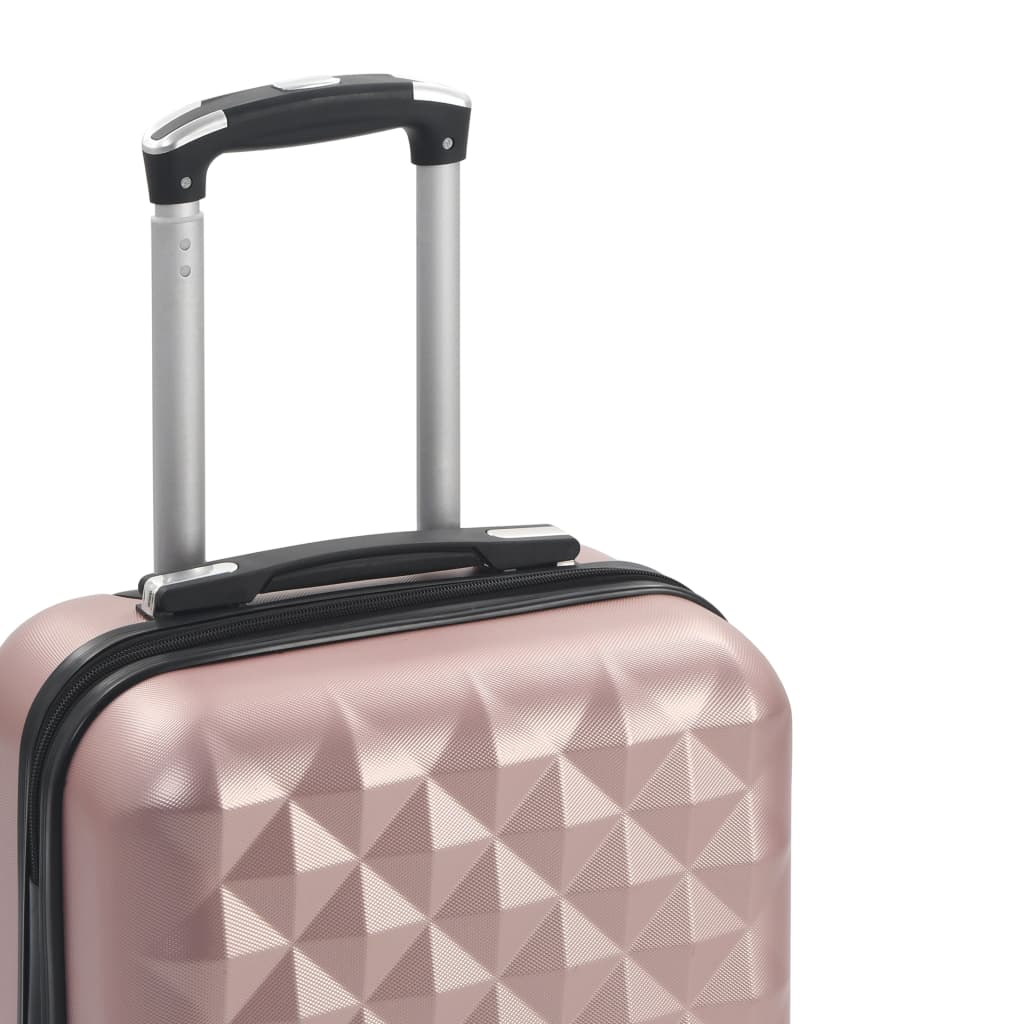 1 Piece VidaXL Hardcase Carry-On Trolley Rose Gold ABS