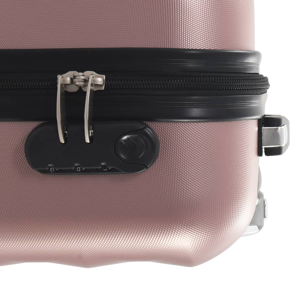 1 Piece VidaXL Hardcase Carry-On Trolley Rose Gold ABS