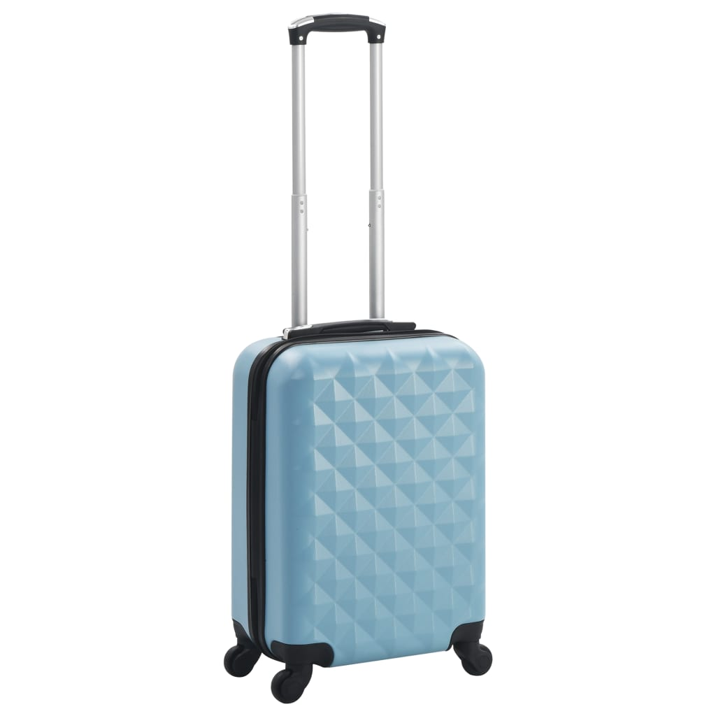 1 Piece VidaXL Hardcase Carry-On Trolley Blue ABS