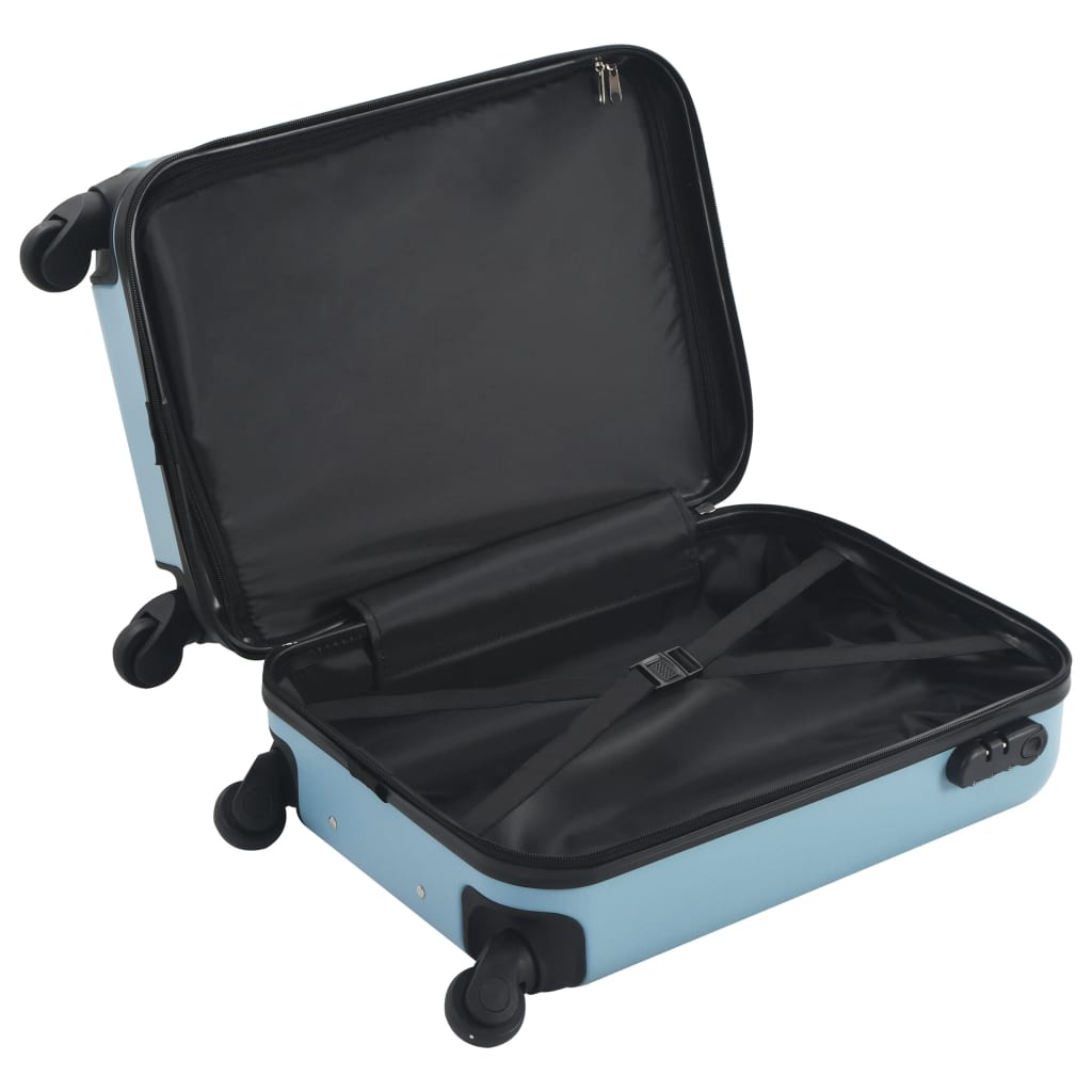 1 Piece VidaXL Hardcase Carry-On Trolley Blue ABS