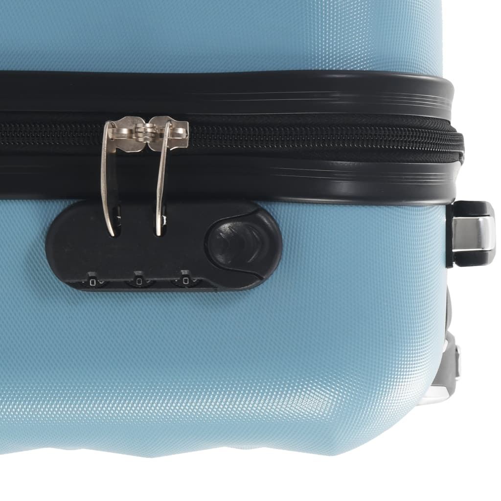 1 Piece VidaXL Hardcase Carry-On Trolley Blue ABS