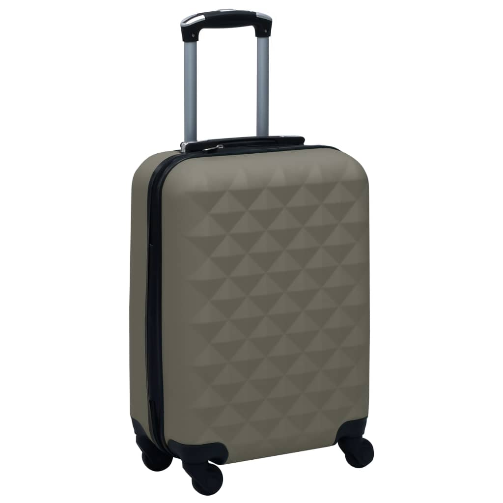 1 Piece VidaXL Hardcase Carry-On Trolley Anthracite ABS