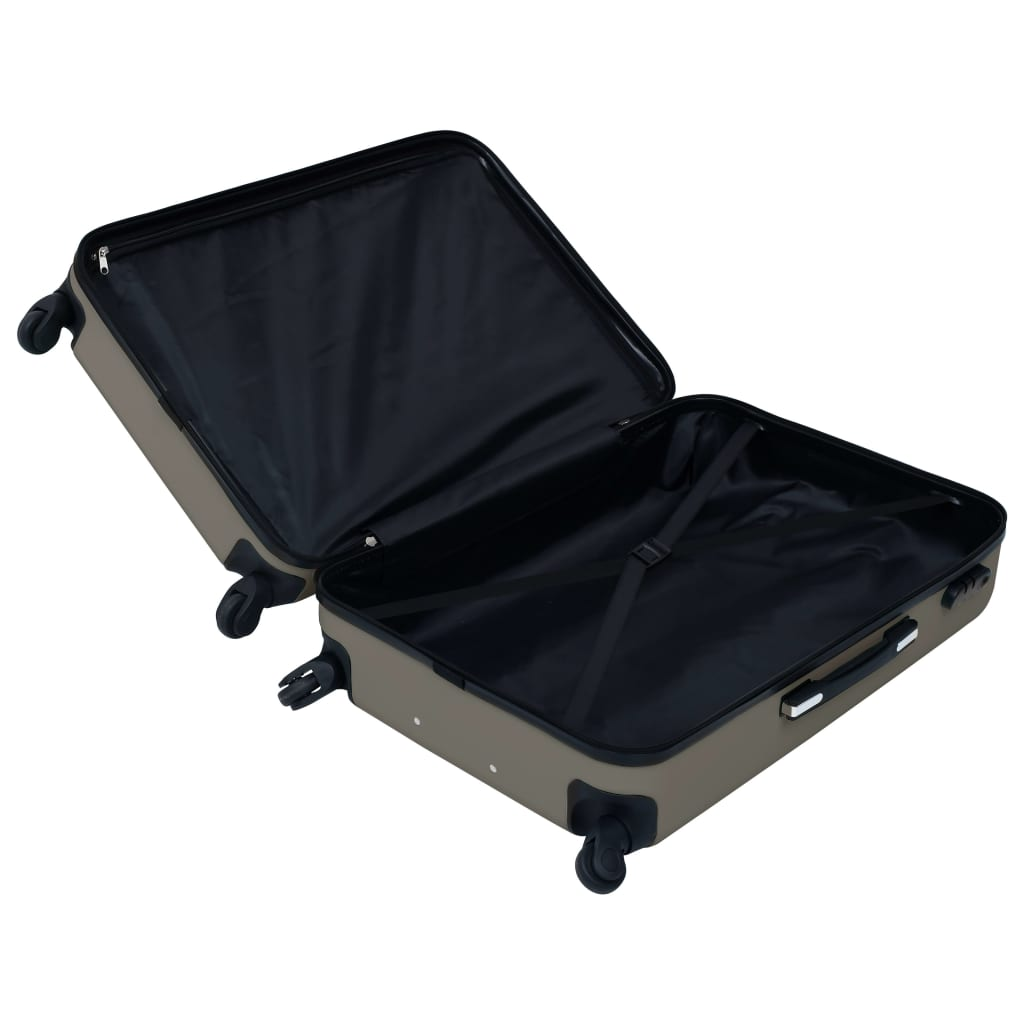 1 Piece VidaXL Hardcase Carry-On Trolley Anthracite ABS