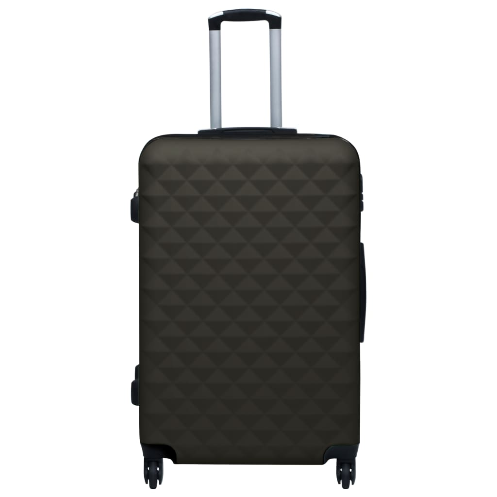 3 Piece VidaXL Hardcase Trolley Set Anthracite ABS