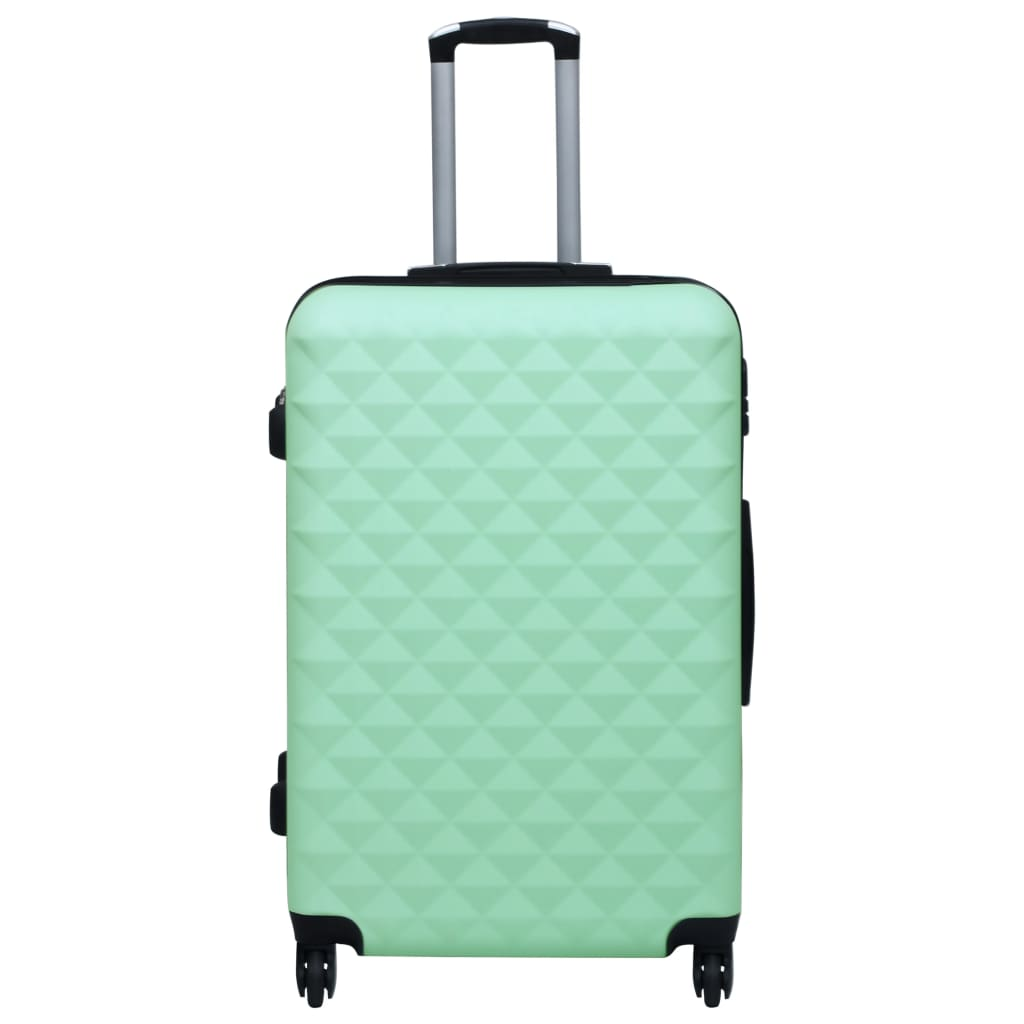 3 Piece VidaXL Hardcase Trolley Set Mint ABS