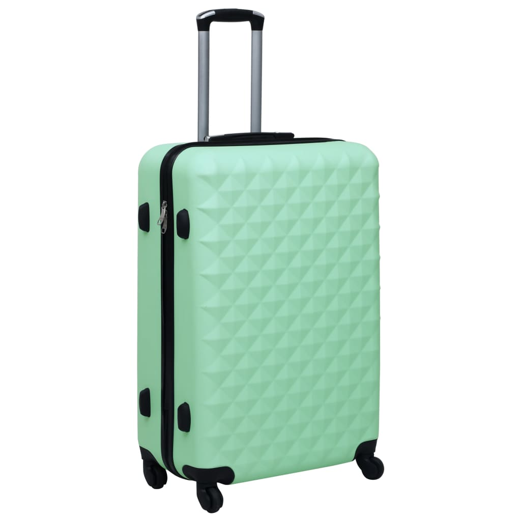 3 Piece VidaXL Hardcase Trolley Set Mint ABS