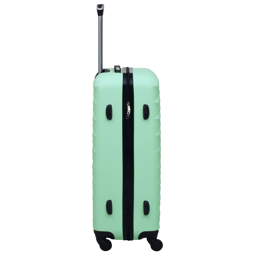 3 Piece VidaXL Hardcase Trolley Set Mint ABS