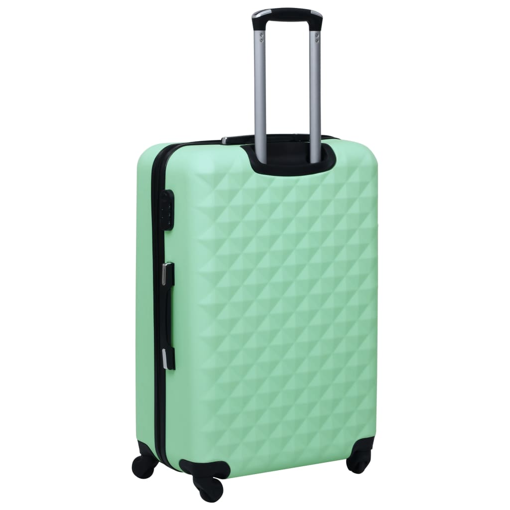 3 Piece VidaXL Hardcase Trolley Set Mint ABS