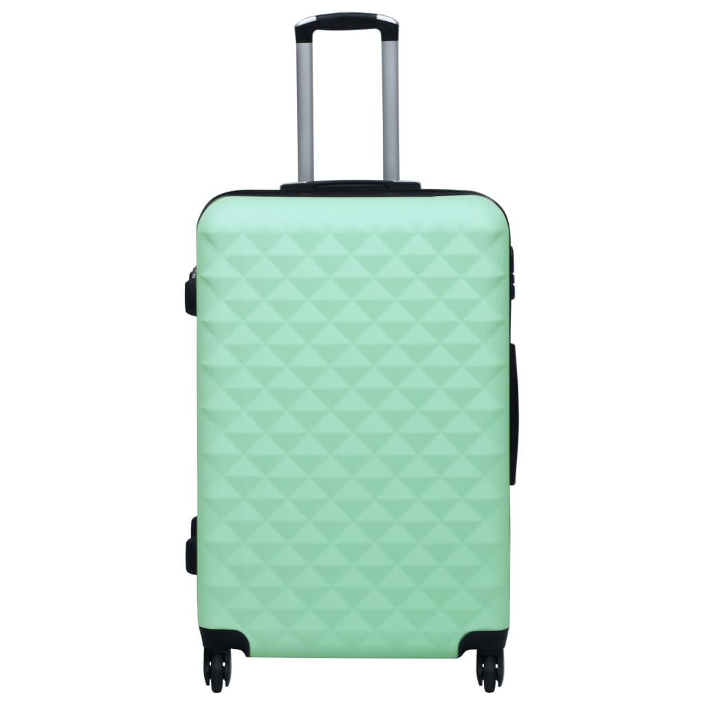 2 Piece VidaXL Hardcase Trolley Set Mint ABS