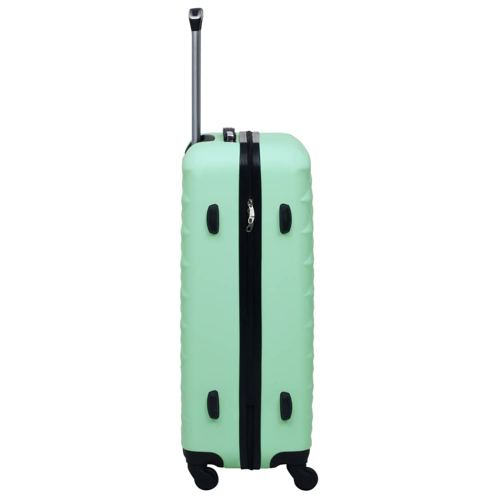 2 Piece VidaXL Hardcase Trolley Set Mint ABS