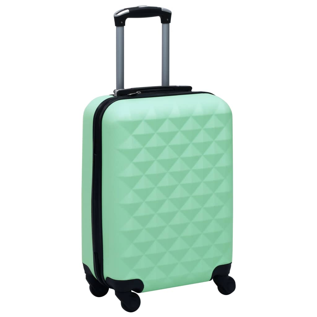 2 Piece VidaXL Hardcase Trolley Set Mint ABS