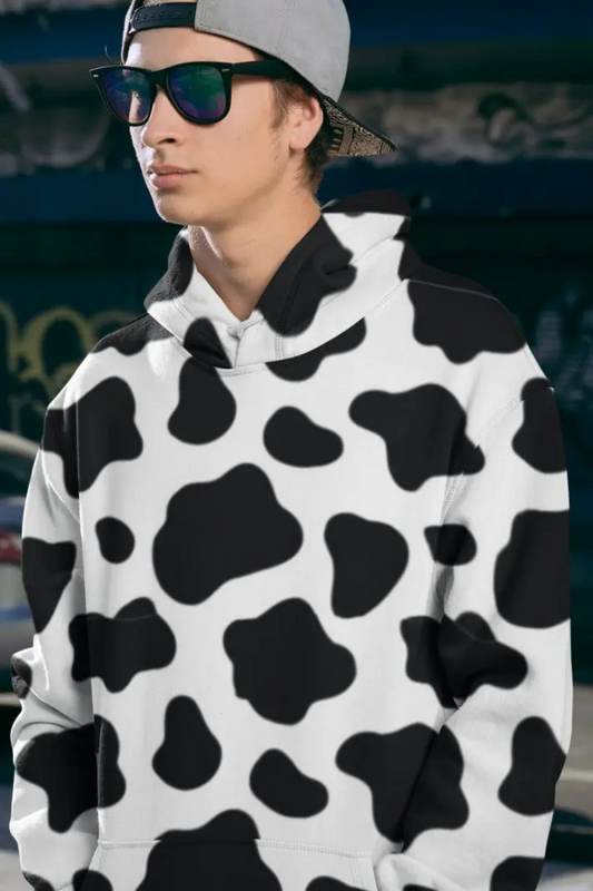 Cow Men Sublimation Hoodie Up To 3XL