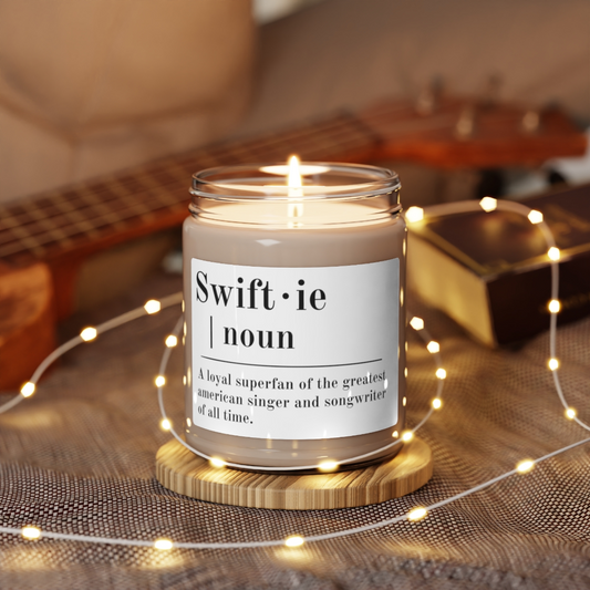 Swiftie Scented Soy Candle gift for Swiftie and Music Lover, 9oz