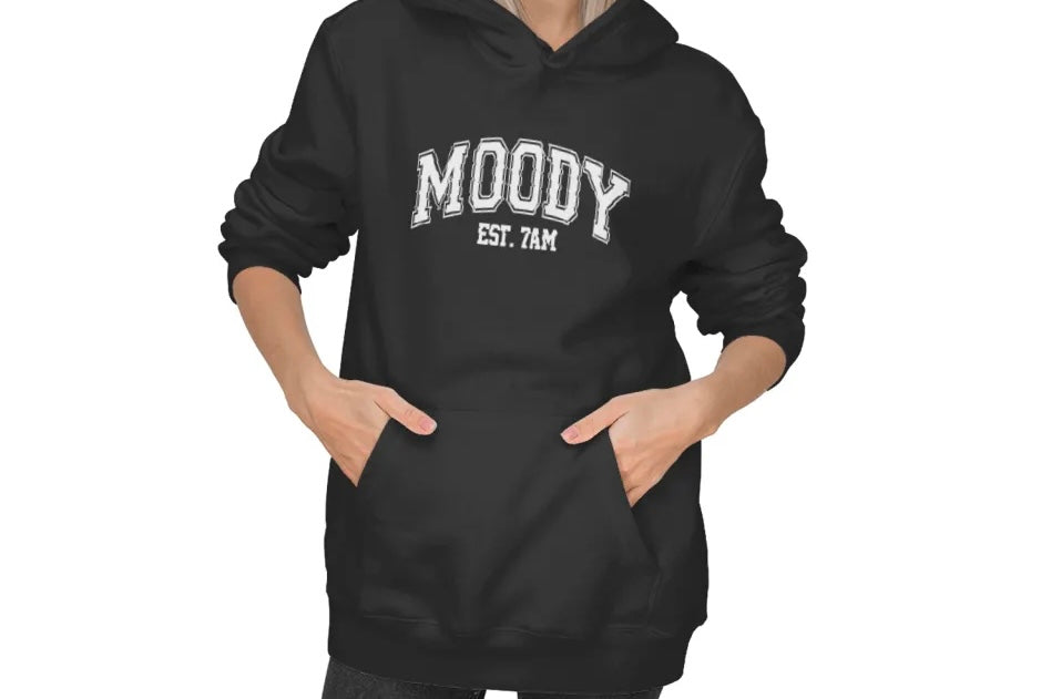 MOODY Unisex Hoodie - 3 Color Options - Up To 3XL