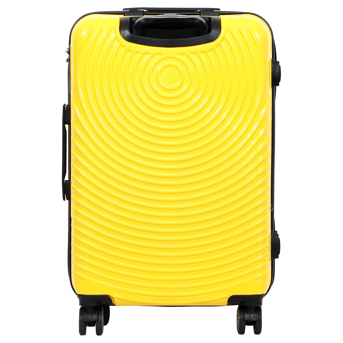 3 Piece Biggdesign "Cats" Hardshell Spinner Luggage Set, Yellow.