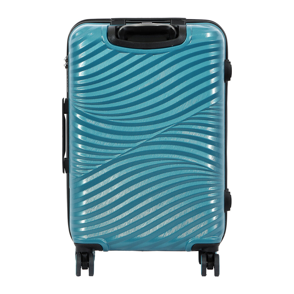 3 Pieces Biggdesign "Moods Up" Hard Luggage Sets With Spinner Wheels, Steel Blue.