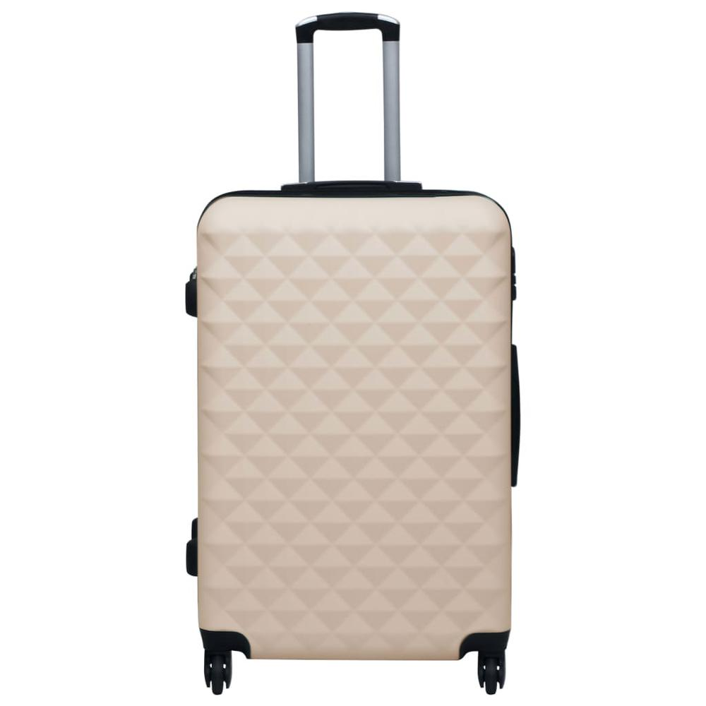 2 Piece Hardcase Trolley Set Gold ABS