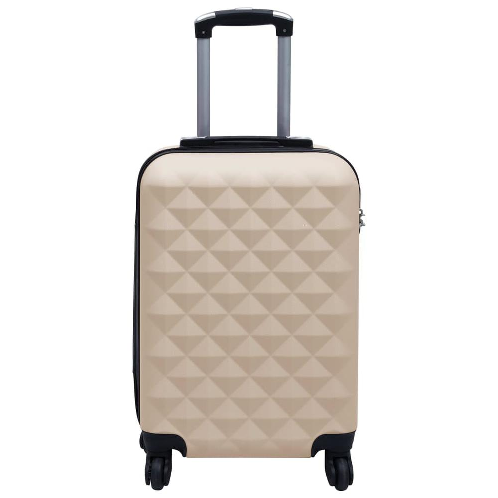 2 Piece Hardcase Trolley Set Gold ABS