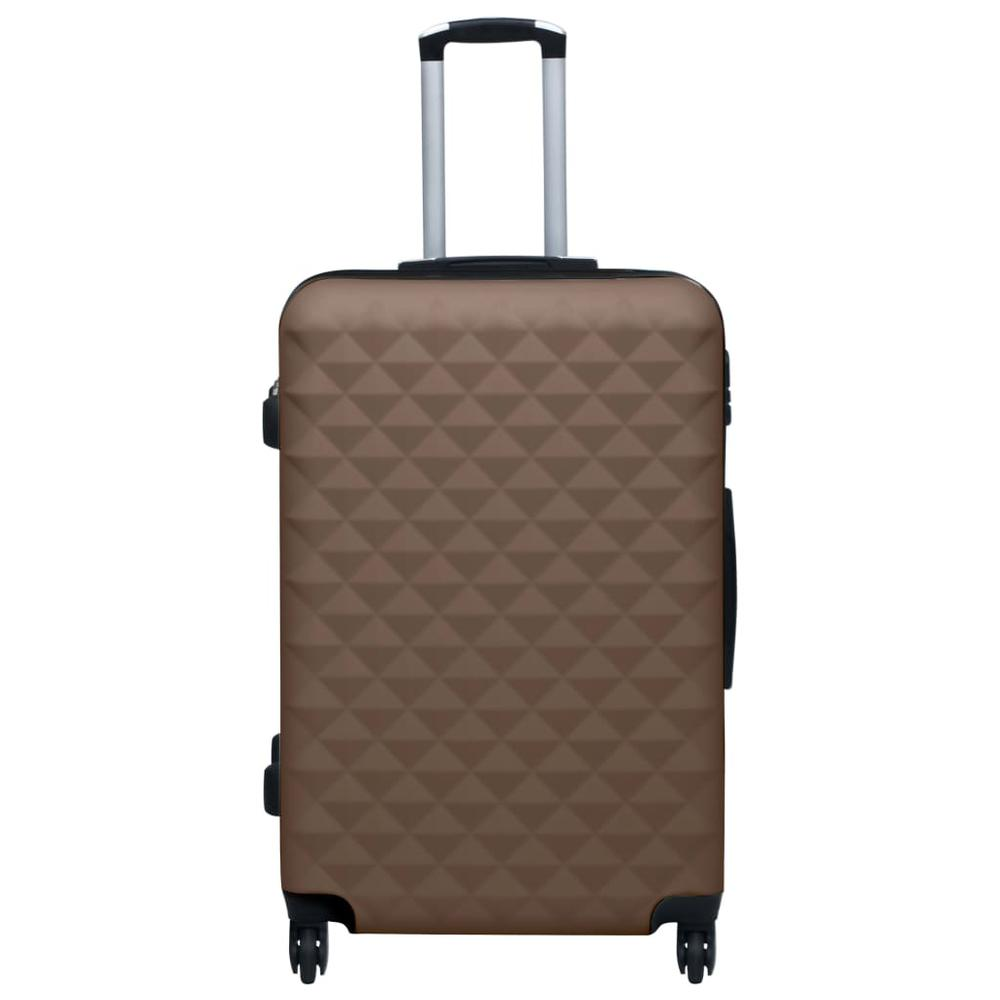 2 Piece Hardcase Trolley Set - Brown ABS